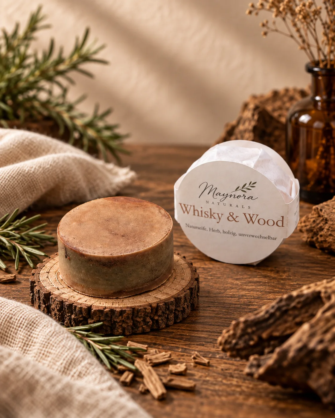Mini-Seife Whisky & Wood – 45 g