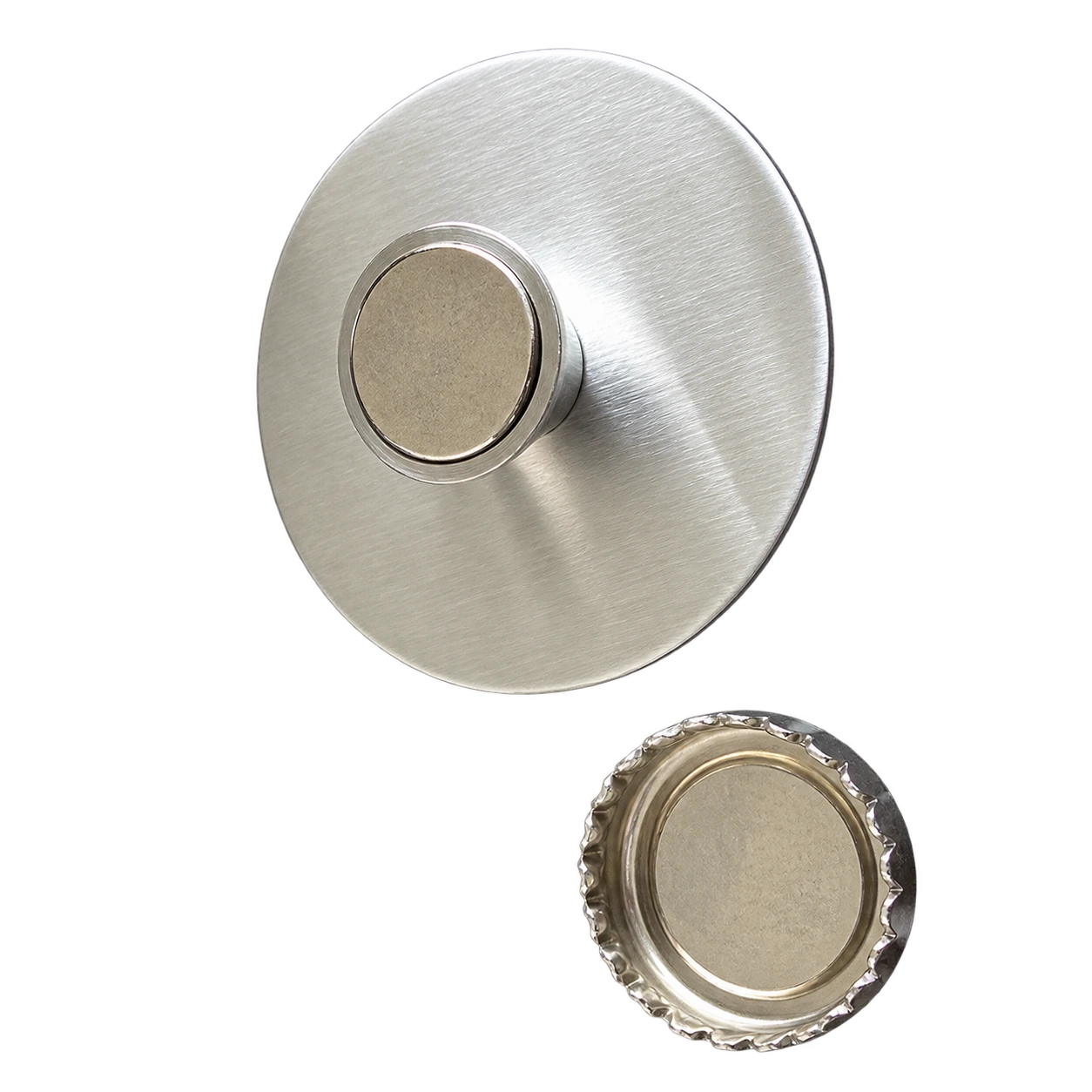 Seifenmagnet mit magnetischem Metallplättchen