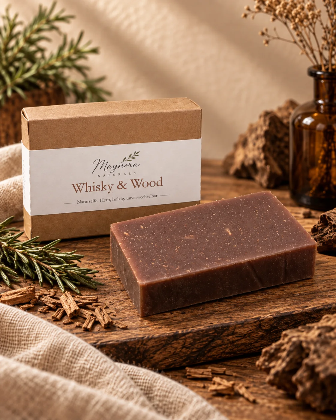 Naturseife Whisky & Wood – 100 g