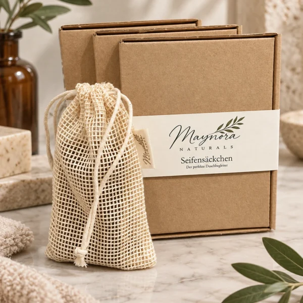 Verpacktes Maynora Seifensäckchen