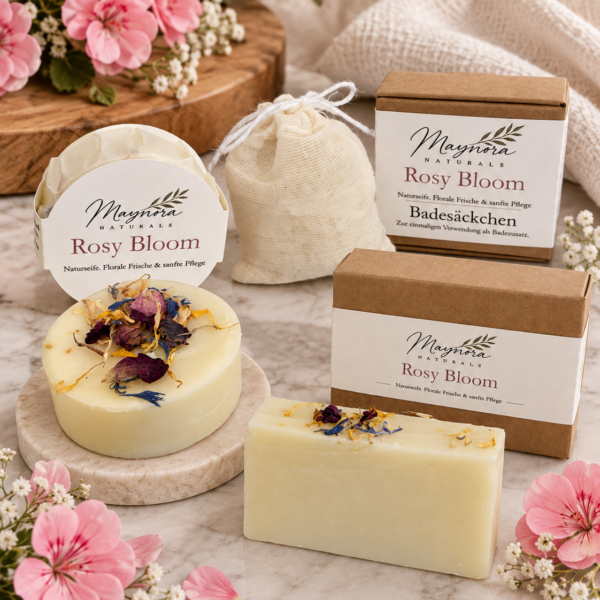 Rosy Bloom Set mit Verpackung